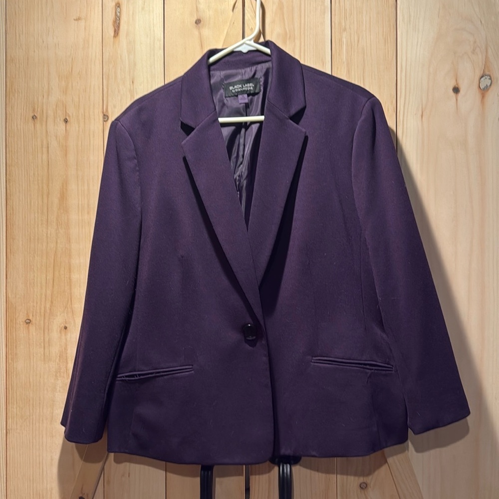 Evan Picone Women’s Purple Blazer - Picture 1 of 4